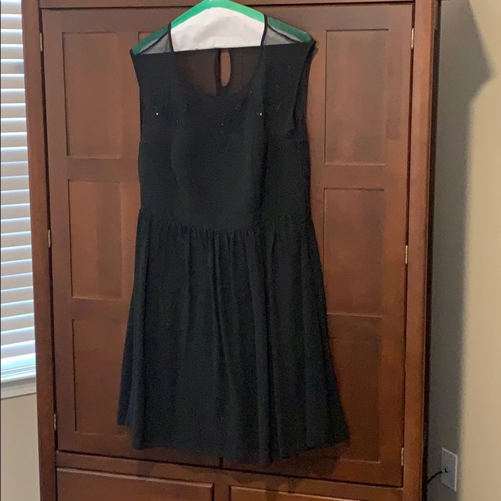 Black Dress with sheer sequined top